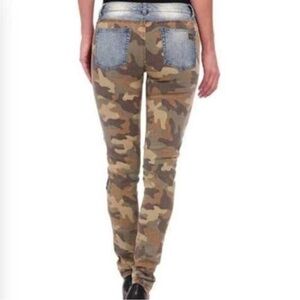 Michael Kors denim camouflage jeans size 2